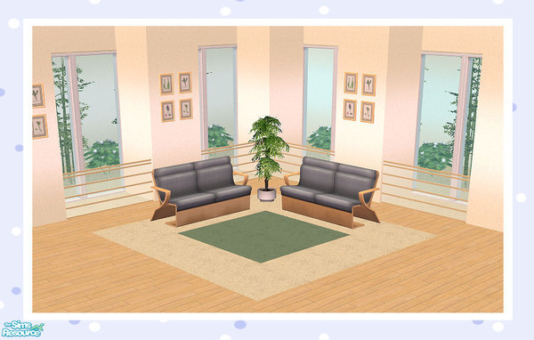 Sims 2 — Long Block (With Glass) Quarter Length by Creative Sim — Is it a room divider? Is it a fence?...It can be