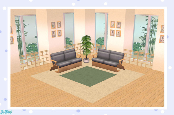 Sims 2 — Inter Block (Part Glass) Quarter Length by Creative Sim — Is it a room divider? Is it a fence?...It can be