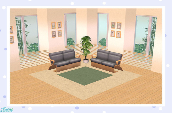 Sims 2 — Triple Line (With Glass) Quarter Length by Creative Sim — Is it a room divider? Is it a fence?...It can be