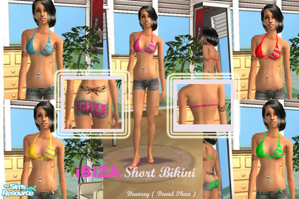 Sims 2 — iBIZA Short Bikini by David_Phan — 