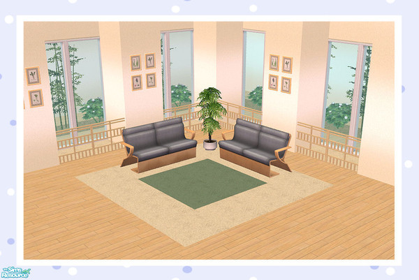 Sims 2 — Multi Gaps (No Glass) Quarter Length by Creative Sim — Is it a room divider? Is it a fence?...It can be either!