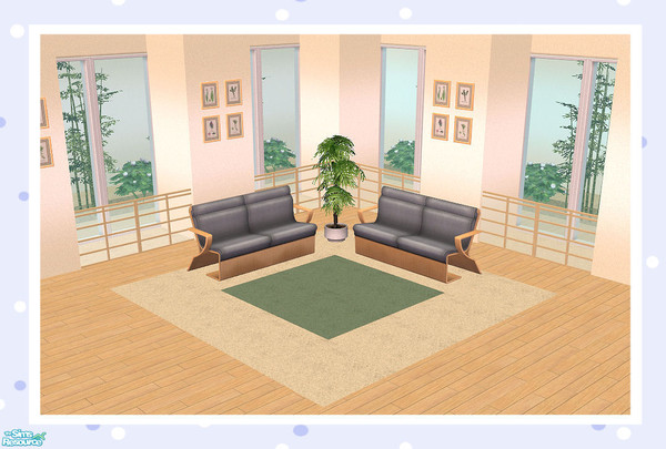 Sims 2 — Double Block (With Glass) Quarter Length by Creative Sim — Is it a room divider? Is it a fence?...It can be