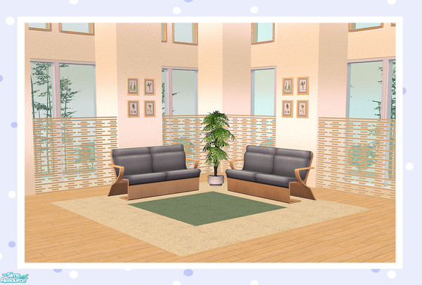 Sims 2 — Multi Block (With Glass) Half Length by Creative Sim — Is it a room divider? Is it a fence?...It can be either!