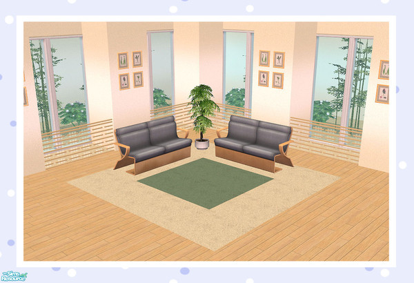 Sims 2 — Triple Line (Part Glass) Quarter Length by Creative Sim — Is it a room divider? Is it a fence?...It can be