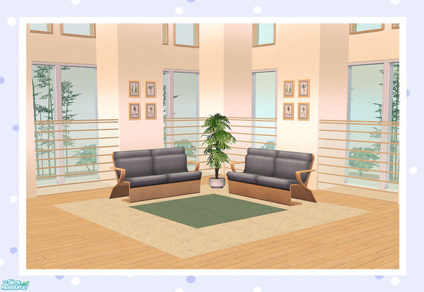 Sims 2 — Long Block (With Glass) Half Length by Creative Sim — Is it a room divider? Is it a fence?...It can be either! A
