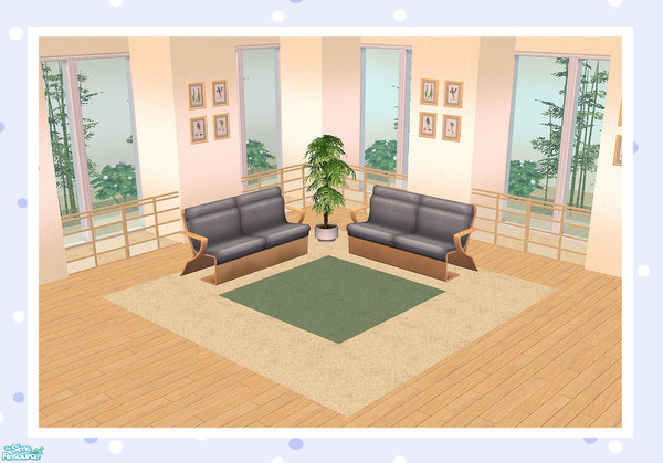 Sims 2 — Double Block (Part Glass) Quarter Length by Creative Sim — Is it a room divider? Is it a fence?...It can be