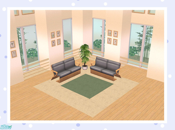 Sims 2 — Long Block (No Glass) Quarter Length by Creative Sim — Is it a room divider? Is it a fence?...It can be either!