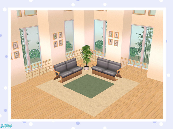 Sims 2 — Inter Block (No Glass) Quarter Length by Creative Sim — Is it a room divider? Is it a fence?...It can be either!