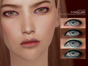 Sims 4 — Pollen - Eyeshadow 11 HQ by Alf-si — - teen + ; - 64 colors; - HQ compatible; - custom thumbnails.