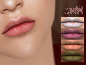 Sims 4 — SleepingDragon - Lipstick 10 HQ by Alf-si — - child + ; - 48 colors; - HQ compatible; - custom thumbnails.