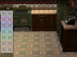Sims 4 — Reneard art-nouveau linoleum_RavensF by Ravens_Fury2 — Hi every-one! Reneard art-nouveau linoleum floor in 6