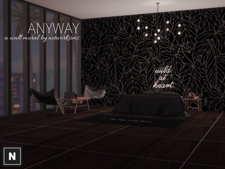 The Sims Resource netsims anyway wall mural