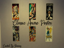 Sims 4 — Classic Anime Poster by Shanany — Is your kid or teenager an anime fan? Decor the room with this posters of the