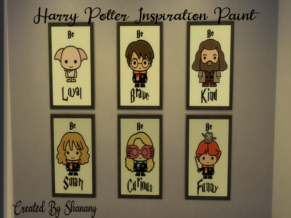 Sims 4 — Harry Potter Inspiration Paint by Shanany — Inspire your children with this Harry Potter inspiration painting!