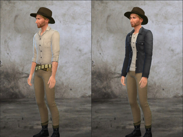 Sims 4 — Indiana Jones - Boots by Pandeajo — Standalone recolour of Jungle Adventure boots