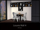 Sims 4 — Louvre Wall 4 by MR_Design — Louvre Wall 4 8 swatches