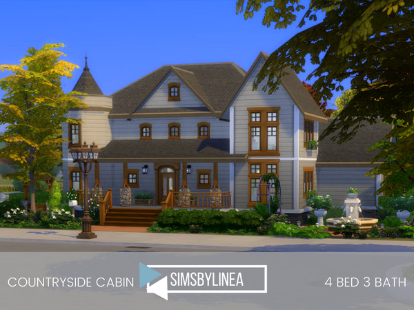 Sims 4 — Countryside Cabin by SIMSBYLINEA — Despite the fact that this cozy home on the countryside needs some slight