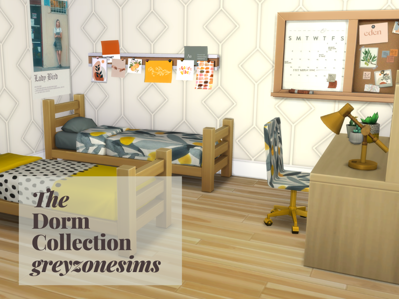 The Sims Resource Dorm Collection, How To Set Up A College Dorm Beds Sims 4
