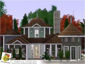 Sims 3 — Chrysa Theum by Onyxium — On the first floor: Living Room | Dining Room | Kitchen | Bathroom | Adult Bedroom On