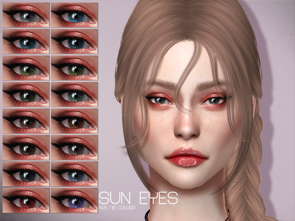 Sims 4 — LMCS Sun Eyes N31 (HQ) by VELYSEA — -New Mesh -16 swatches -All Skin Tumblr:https://lisaminicatsims.tumblr.com/