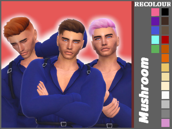 Sims 4 — [MUSHROOMSIMS] WINGS HAIR ON1111 F (Recolour) - Mesh needed by mushroomsims — WINGS HAIR TS4 ON1111 F recoloured