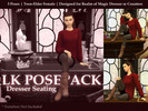 Sims 4 — Dresser Seating Posepack by Zahdernia — This pack contains three sassy female poses, designed with the Dresser