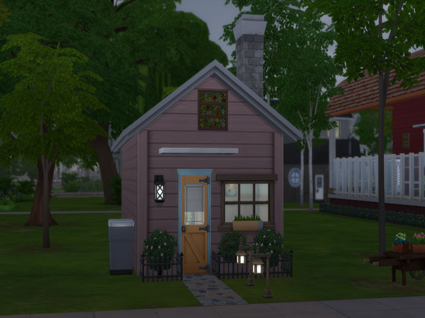 Sims 4 — Pink Houses (CC Free) by fordfocus09 — Local police keep getting called to the little pink house on maple street