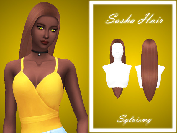Sims 4 — Sasha Hair Recolors - Mesh needed by Sylviemy — New Mesh Maxis Match All Lods Base Game Compatible Hat