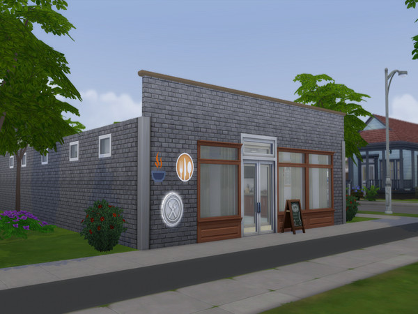Sims 4 — The Quick Cup (CC Free) by fordfocus09 — Every one knows that diner. The one that leaves both your stomach and