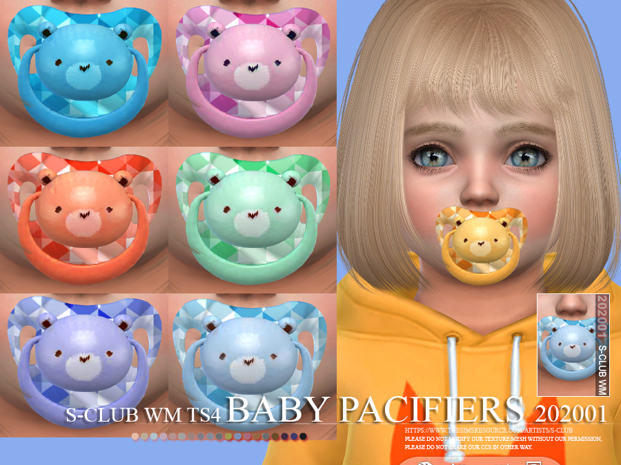 S Club Ts4 Wm Baby Pacifiers 202001