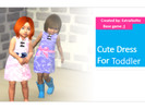 Sims 4 — Toddler Cute Dress by ExtraNoNo — Hello! Toddler Dress Only Toddler 2 swatches Basegame Sugestions Up! I hope