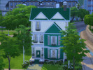 Sims 4 — Writer's Retreat by ginkgovio — A fully-furnished, European-style house, perfect for a couple of bookworms