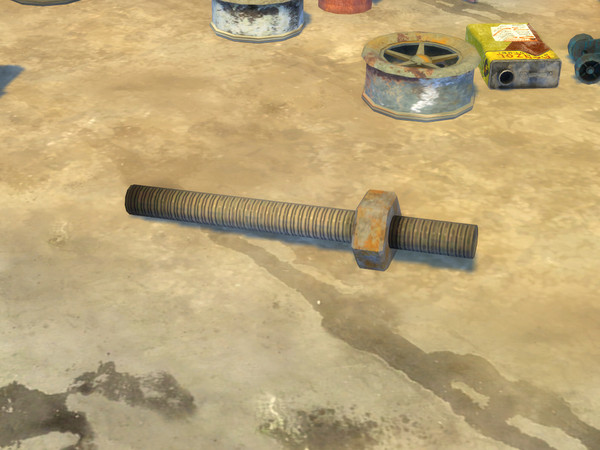 Sims 4 — Pipe with nut by Cyclonesue — Not wishing to make personal remarks, but this is actually just a big pipe with a