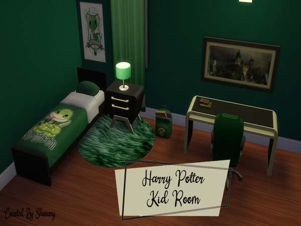 Sims 4 — Kid and Teenage Room Harry Potter by Shanany — Set of room for kids and teenagers with Harry Potter theme