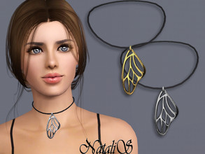 Sims 3 — NataliS TS3 Butterfly wing pendant  by Natalis — Butterfly wing pendant. FT-FA-FE.