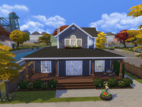Sims 4 — Edgewater Farm House by NewBee123 — Edgewater Farm House Lot Size: 30x20 Bedrooms: 3 Bathrooms: 3 Price: