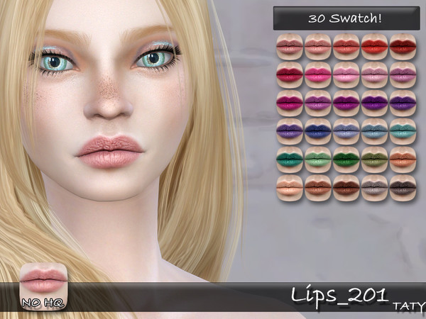 Sims 4 — [Ts4]Taty_Lips_201 by tatygagg — - Female, Male - Human, Alien - Teen to Elder - Hq Compatible