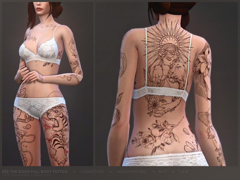 Sims 4 Male Tattoos.