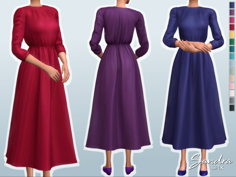 Ond Modsætte sig Ulejlighed The Sims Resource - Sandra Dress
