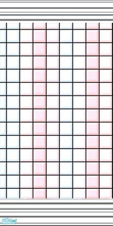 Sims 2 — Pink and White Bathroom Tile by jrittmayer11 — A nice pink and white tiled wall for your bathrooms!!