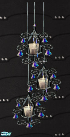 Sims 2 — Indian Inspired Living - RC 2 - Votive by Simaddict99 — recolor the wire in silver and the crystals in blue,