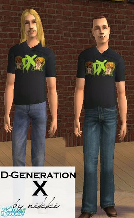 Sims 2 — D-Generation X by nikkirebel — By request. The most controversial stable in the history of the WWE are now