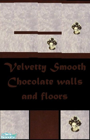 Sims 2 — Velvetty smooth chocolate set by thenoble1 — A set of velvetty smooth chocolate walls and floors