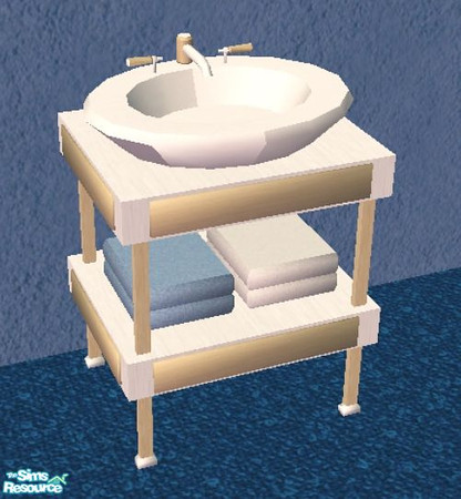 Sims 2 — Retreat Bath - Sink by NewSimSimGirl — Part of the retreat bath set.