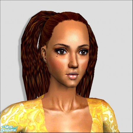 Sims 2 — Dread Pony Tail [Dark Brown] by Lola — Part Of My Afro Carribean Collection. Dreaded Hair Pulled Up Into A High