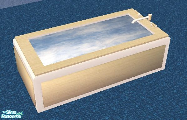 Sims 2 — Retreat Bath - Soaking Tub by NewSimSimGirl — Animated "water". Part of the retreat bath set.