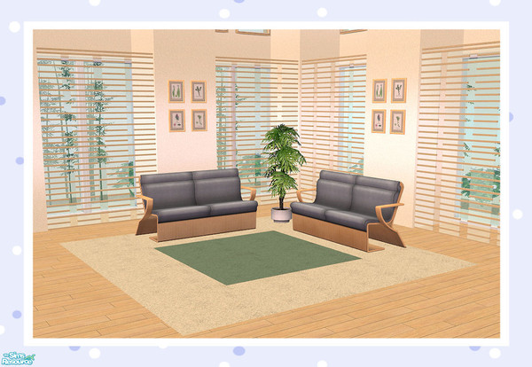 Sims 2 — Double Line (Part Glass) Full Length by Creative Sim — Is it a room divider? Is it a fence?...It can be either!
