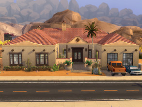 Sims 4 — Adobe Family Home by NewBee123 — Adobe Family Home Lot Size: 40x30 Bedrooms: 4 Bathrooms: 3 Price: $296,257