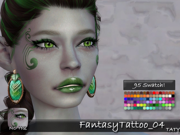 Sims 4 — [Ts4]Taty_FantasyTattoo_04 by tatygagg — - Female, Male - Human, Occult - Toddler to Elder - Hq Compatible -