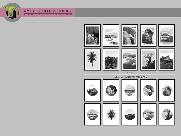 Sims 4 — Avis Poster V2 by NynaeveDesign — Avis Dining Room Decor - Avis Poster Found under: Decor - Paintings and